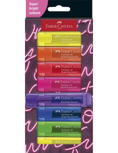 ▷ ROTULADORES FABER CASTELL 8 UDS TEXTLINER FLUOR 46 | Taine - Imagen 1