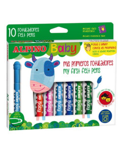▷ ROTULADORES ALPINO 10 UDS BABY SUPERLAVABLES | Taine - Imagen 1