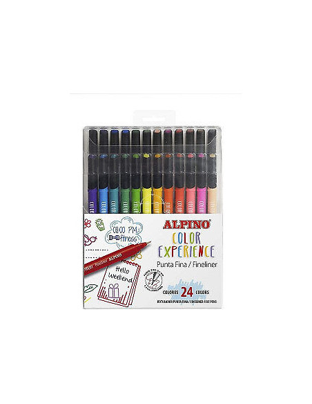 ▷ ROTULADORES ALPINO 24 UDS COLOR EXPERIENCE FINELINER | Taine - Imagen 1