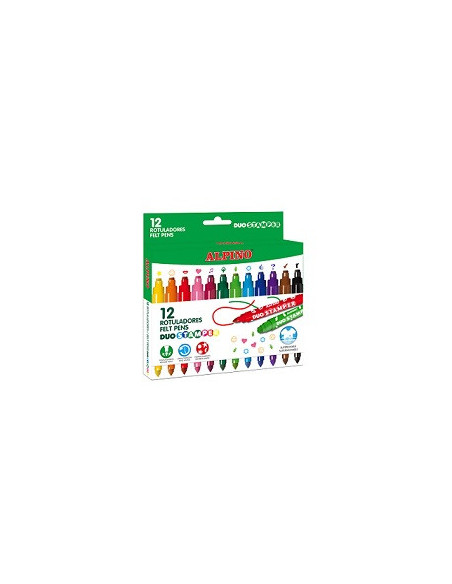 ▷ ROTULADORES ALPINO 12 UDS COLORES STAMPER | Taine - Imagen 1