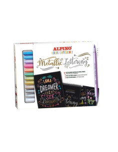 ▷ ROTULADORES ALPINO 12 UDS METALICO LETTERIN EXPIRIENCE 12 UDS | Taine - Imagen 1