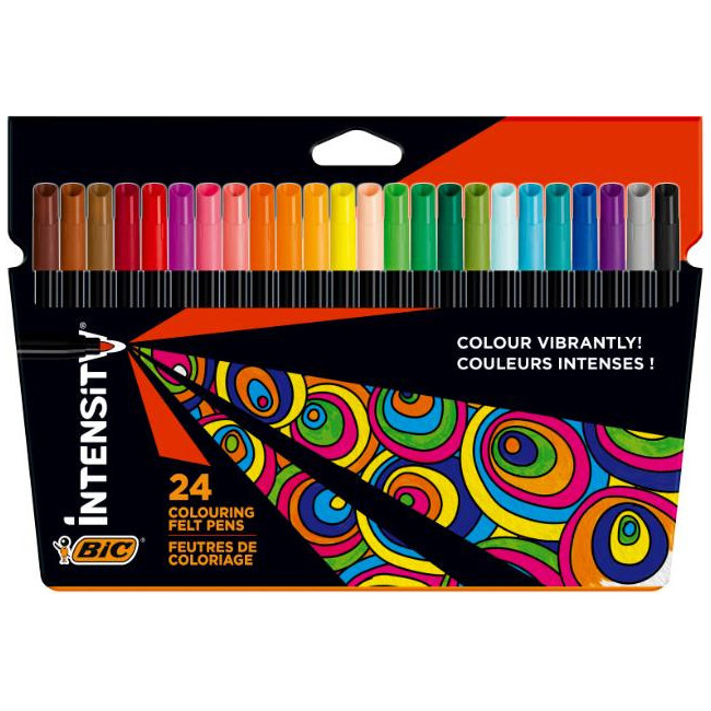 ▷ ROTULADORES BIC 24 UDS COLORES INTENSITY | Taine - Imagen 1