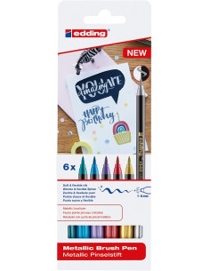 ▷ ROTULADORES EDDING 6 UDS 1340 METALIZADOS | Taine - Imagen 1