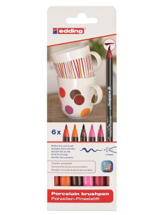 ▷ ROTULADORES EDDING 4 UDS CERÁMICA COLORES CÁLIDOS 4-4200-6 | Taine - Imagen 1