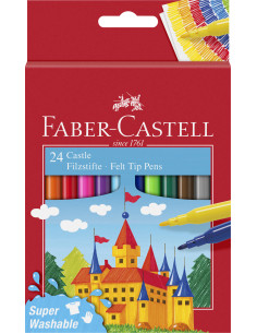 ▷ ROTULADORES FABER CASTELL 24 UDS ESCOLARES MEDIO | Taine - Imagen 1