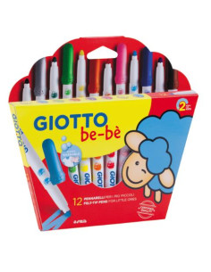 ▷ ROTULADORES GIOTTO 12 UDS COLORES BE-BE FILA | Taine - Imagen 1