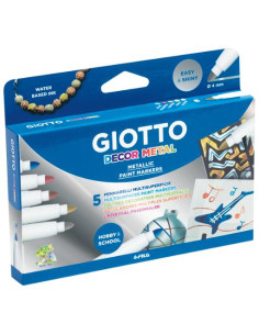 ▷ ROTULADORES GIOTTO 5 UDS DECOR METALIC | Taine - Imagen 1
