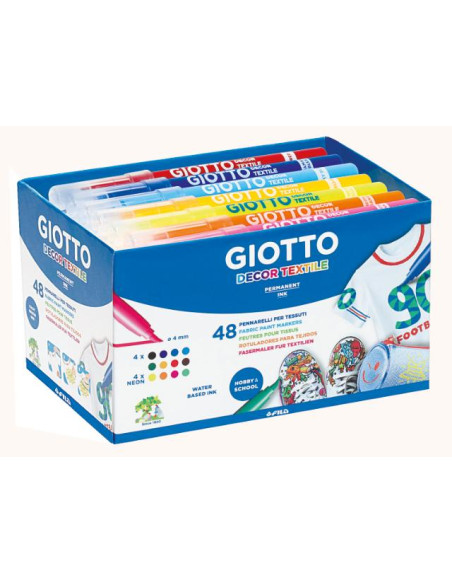 ▷ ROTULADORES GIOTTO 48 UDS DECOR TEXTIL SCHOOL | Taine - Imagen 1
