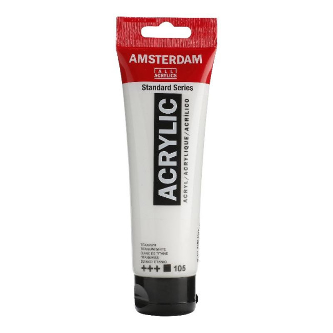 ▷ TUBO ACRILICO BLANCO 250ML AMSTERDAM | Taine - Imagen 1