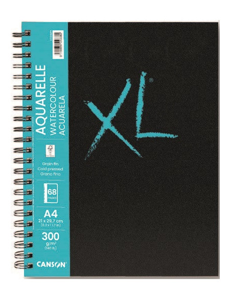 ▷ BLOC DIBUJO ACUARELA CANSON A4 34H 300G ESPIRAL BOOK | Taine - Imagen 1