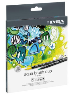 ▷ ROTULADORES LYRA 12 UDS AQUA BRUSH SURTIDOS FILA | Taine - Imagen 1