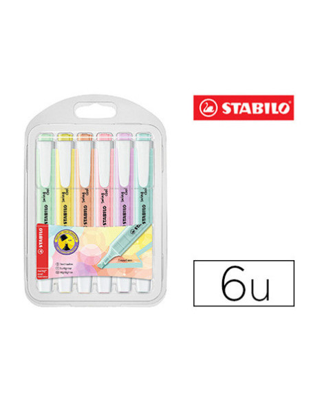 ▷ ROTULADORES STABILO 6 UDS SWING COOL PASTEL | Taine - Imagen 1