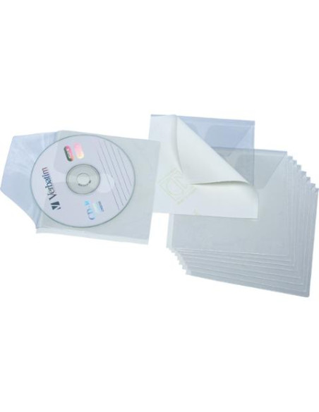 ▷ FUNDA CD's/DVD's 1/8 SIN TAL. PP ADHESIVAS (10 U.) GRAFOPLAS | Taine - Imagen 1