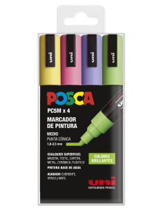 ▷ ROTULADORES POSCA 4 UDS PC5M BRILLANTES | Taine - Imagen 1