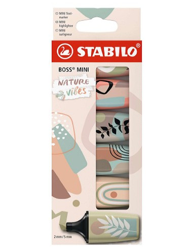 ▷ ROTULADORES STABILO 5 UDS FLUOR BOSS MINI NATUREVIBES | Taine - Imagen 1