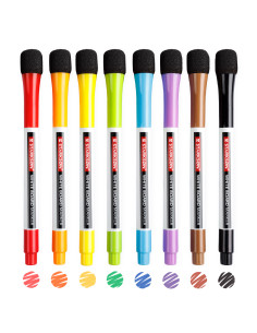 ▷ ROTULADORES STARKSON 8 UDS PIZARRA C/ BORRADOR | Taine - Imagen 1