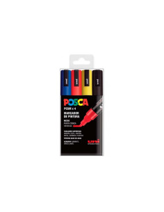▷ ROTULADORES POSCA 4 UDS PC5M BASIC | Taine - Imagen 1