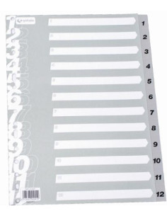 ▷ ÍNDICES SEPARADORES GRAFOPLAS NUMÉRICOS Y ALFABÉTICOS | Taine - Imagen 2