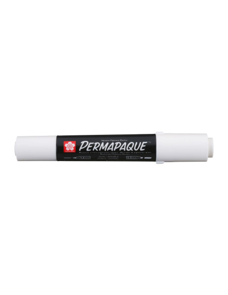 ▷ ROTULADOR SAKURA BLANCO PERMAPAQUE DOBLE PUNTA 1,2 - 5,5 MM | Taine - Imagen 1