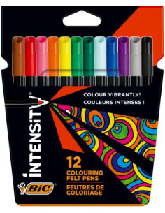 ▷ ROTULADORES BIC 12 UDS COLORES INTENSITY KIT8 | Taine - Imagen 1
