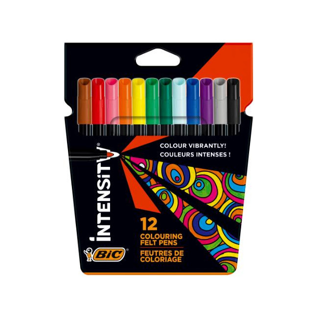 ▷ ROTULADORES BIC 12 UDS COLORES INTENSITY KIT8 | Taine - Imagen 1