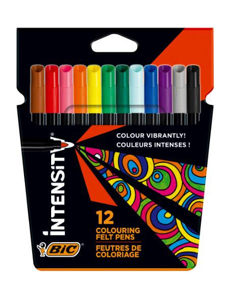 ▷ ROTULADORES BIC 12 UDS COLORES INTENSITY KIT8 | Taine - Imagen 1
