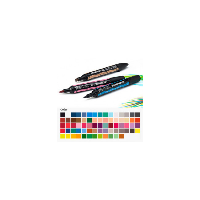 ▷ ROTULADORES BRUSHMARKER 12 UDS COLORES | Taine - Imagen 1