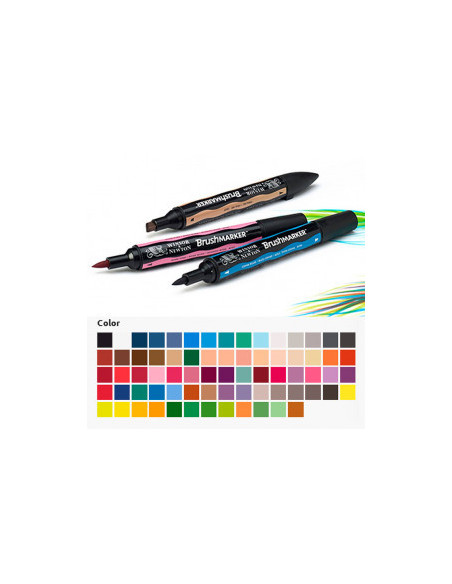 ▷ ROTULADORES BRUSHMARKER 12 UDS COLORES | Taine - Imagen 1