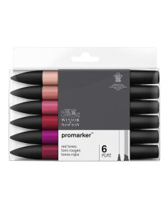 ▷ ROTULADORES PROMARKER 6 UDS TONOS ROJOS | Taine - Imagen 1