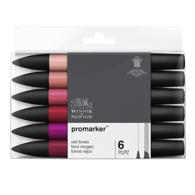 ▷ ROTULADORES PROMARKER 6 UDS TONOS ROJOS | Taine - Imagen 1