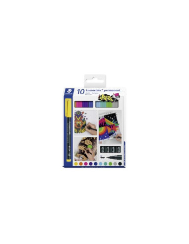 ▷ ROTULADORES STAEDTLER 10 UDS LUMOCOLOR PERMANENTE | Taine - Imagen 1