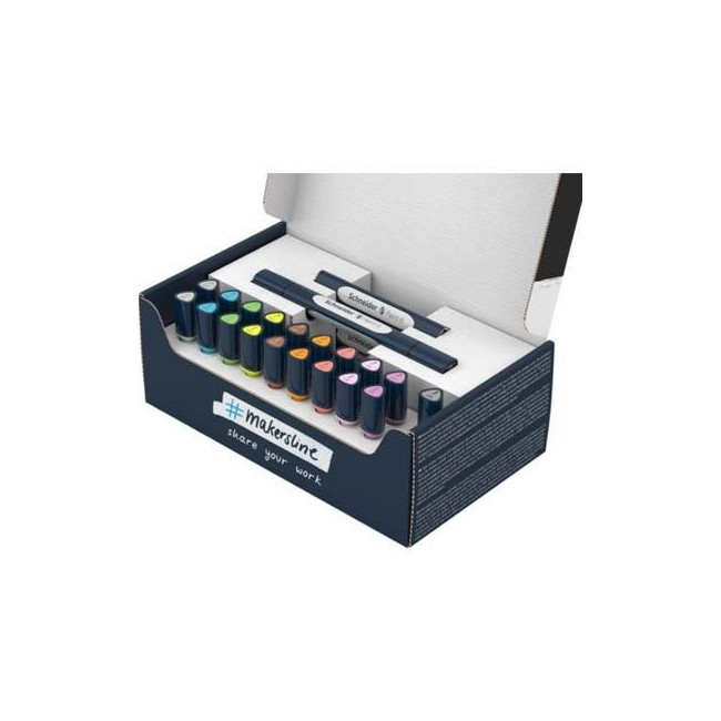 ▷ ROTULADORES SCHNEIDER 27 UDS TWINMARKER PAINT | Taine - Imagen 1
