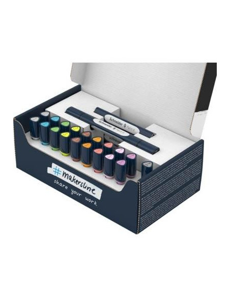 ▷ ROTULADORES SCHNEIDER 27 UDS TWINMARKER PAINT | Taine - Imagen 1