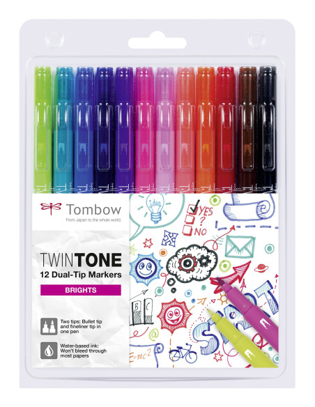▷ ROTULADORES TOMBO 2 UDS RAINBOW | Taine - Imagen 1