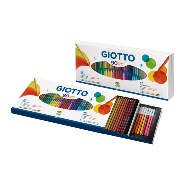 ▷ ROTULADORES GIOTTO 90 UDS LAPICES/40 UDS ROTULADOR | Taine - Imagen 1