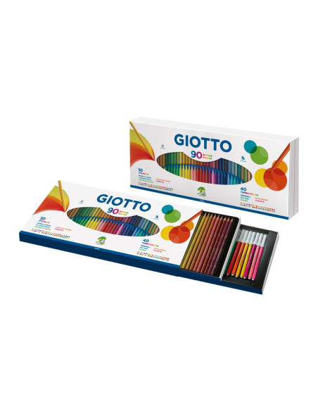 ▷ ROTULADORES GIOTTO 90 UDS LAPICES/40 UDS ROTULADOR | Taine - Imagen 1