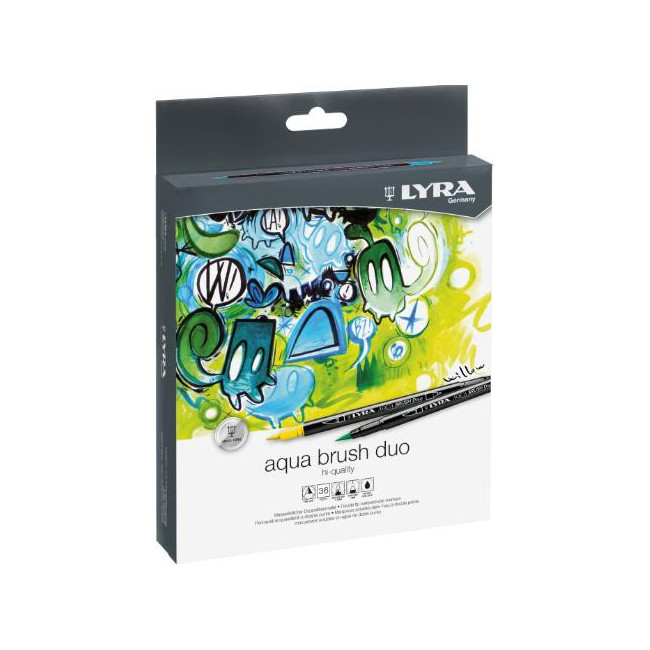 ▷ ROTULADORES LYRA 36 UDS AQUA BRUSH ESTUCHESURTIDOS FILA | Taine - Imagen 1