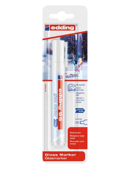 ▷ *ROTULADOR EDDING 95 BLANCO PARA VIDRIO | Taine - Imagen 1
