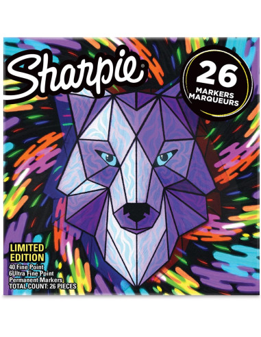 ▷ ROTULADORES SHARPIE 26 UDS ESTUCHE PEZ FINE | Taine - Imagen 1