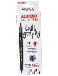 ▷ ROTULADORES ALPINO 6 UDS COLOR EXPER CALLIGRAPHY | Taine - Imagen 1