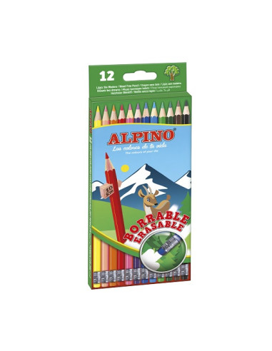▷ LAPICES ALPINO 12 UDS COLOR BORRABLES | Taine - Imagen 1
