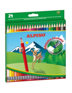 ▷ LAPICES ALPINO 24 UDS BORRABLES COLOR | Taine - Imagen 1