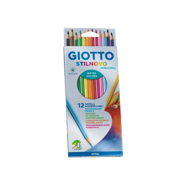 ▷ LAPICES GIOTTO 12 UDS COLORES ACUARELABLE | Taine - Imagen 1