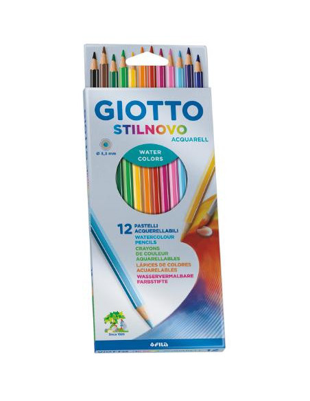 ▷ LAPICES GIOTTO 12 UDS COLORES ACUARELABLE | Taine - Imagen 1