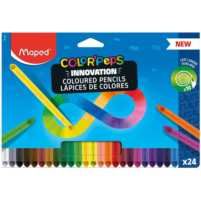 ▷ LAPICES MAPED 24 UDS COLOR INFINITY | Taine - Imagen 1
