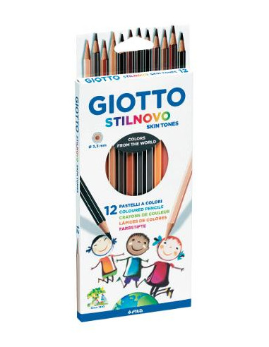 ▷ LAPICES GIOTTO 12 UDS STILNOVO TONES (COLOR PIEL) | Taine - Imagen 1