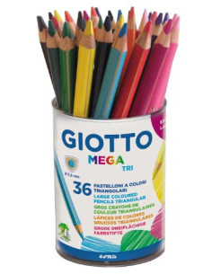 ▷ LAPICES GIOTTO 36 UDS MEGA TRI BOTE | Taine - Imagen 1
