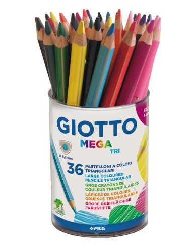 ▷ LAPICES GIOTTO 36 UDS MEGA TRI BOTE | Taine - Imagen 1