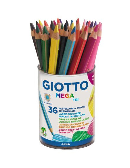 ▷ LAPICES GIOTTO 36 UDS MEGA TRI BOTE | Taine - Imagen 1