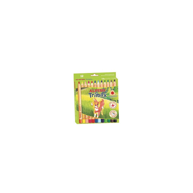 ▷ LAPICES ALPINO 12 UDS GRUESOS TRIMAX MINA 5,4MM | Taine - Imagen 1